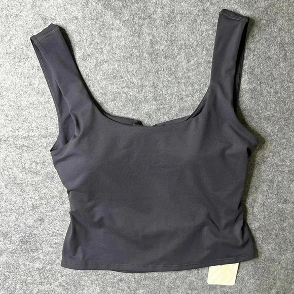 Fabletics Oasis Twist Built-In Bra Tank gray XXL NWT - Picture 3 of 8
